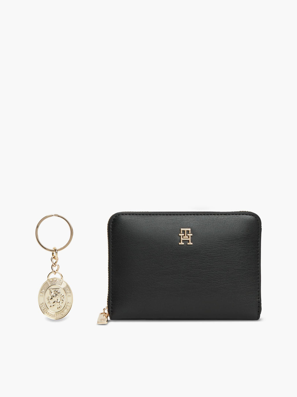 Noir - TOMMY HILFIGER Coffret portefeuille moyen zippé