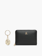 Noir - TOMMY HILFIGER Coffret portefeuille moyen zippé