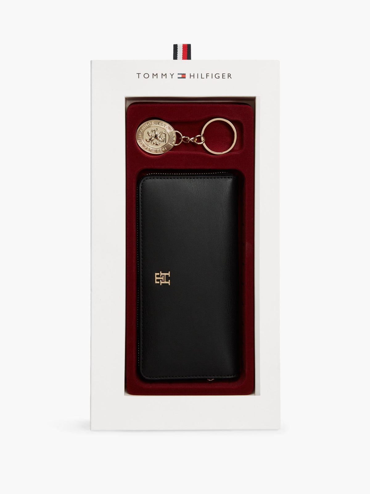 Noir - TOMMY HILFIGER Coffret grand portefeuille zippé
