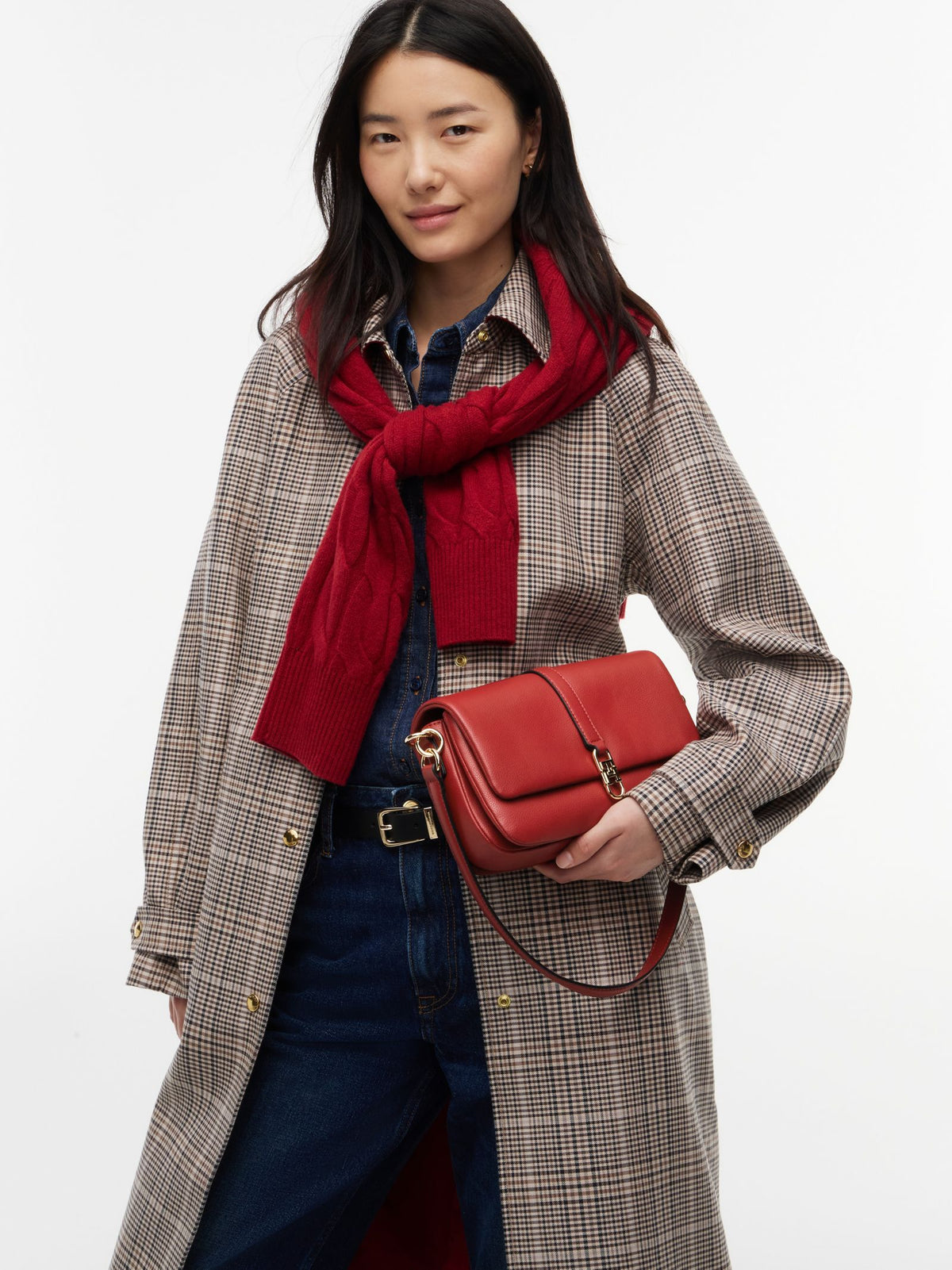 Rouge - Tommy Hilfiger TH Libre Convertible Flap Crossover