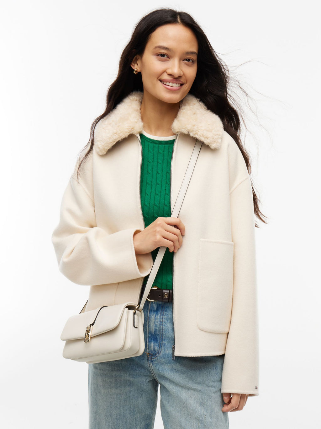 Crème - Tommy Hilfiger TH Libre Mini Crossover