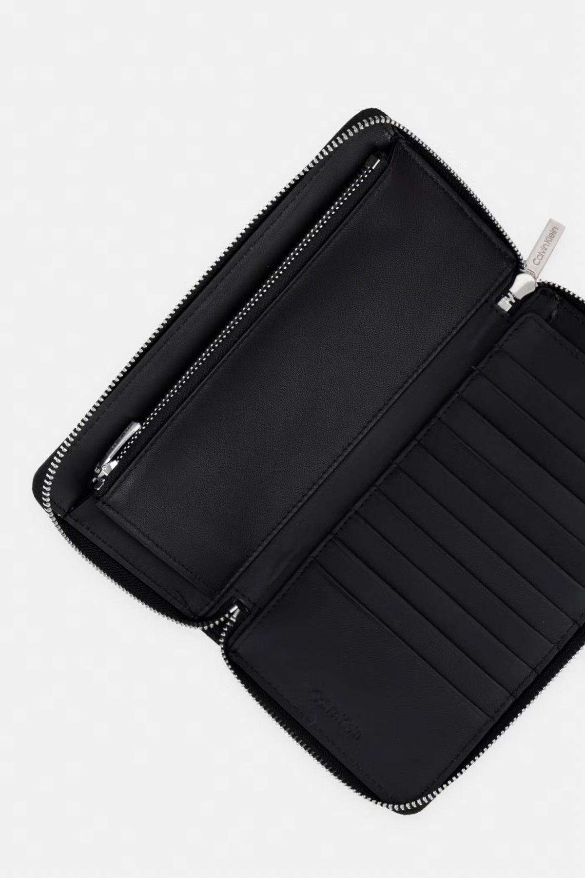 Noir - CALVIN KLEIN Portefeuille long zippé logo embossé