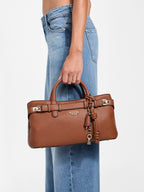 Marron - GUESS Sac à main Gregoria Girlfriend Satchel