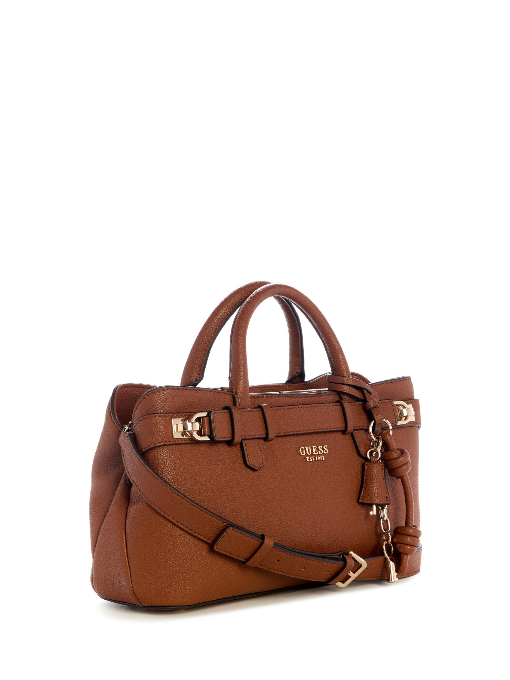 Marron - GUESS Sac à main Gregoria Girlfriend Satchel