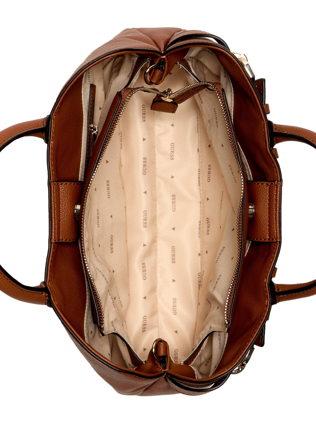 Marron - GUESS Sac à main Gregoria Girlfriend Satchel