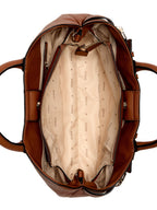Marron - GUESS Sac à main Gregoria Girlfriend Satchel