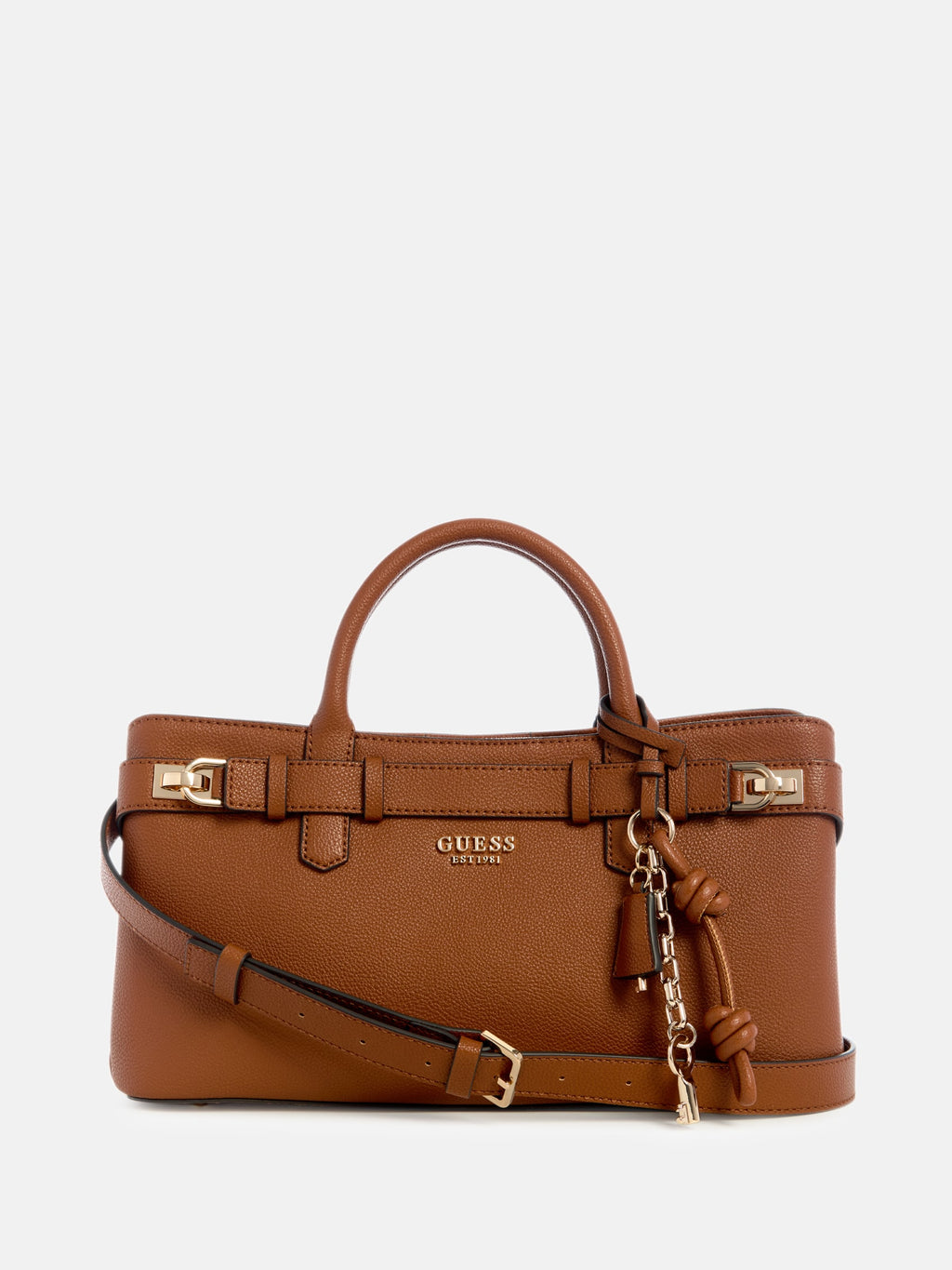 Marron - GUESS Sac à main Gregoria Girlfriend Satchel