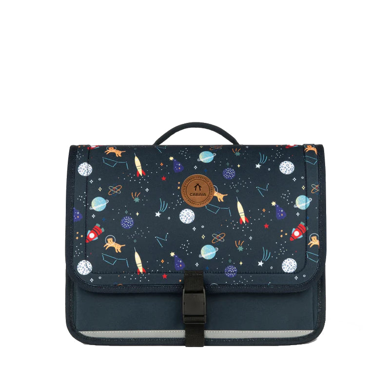 Cartable Cabaïa Discover Medium Roswell, bleu marine, vue de face