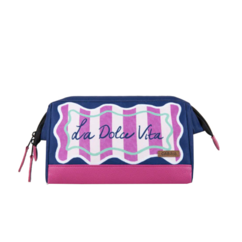 Trousse de toilette Cabaïa Moneglia, bleu marine, vue de face