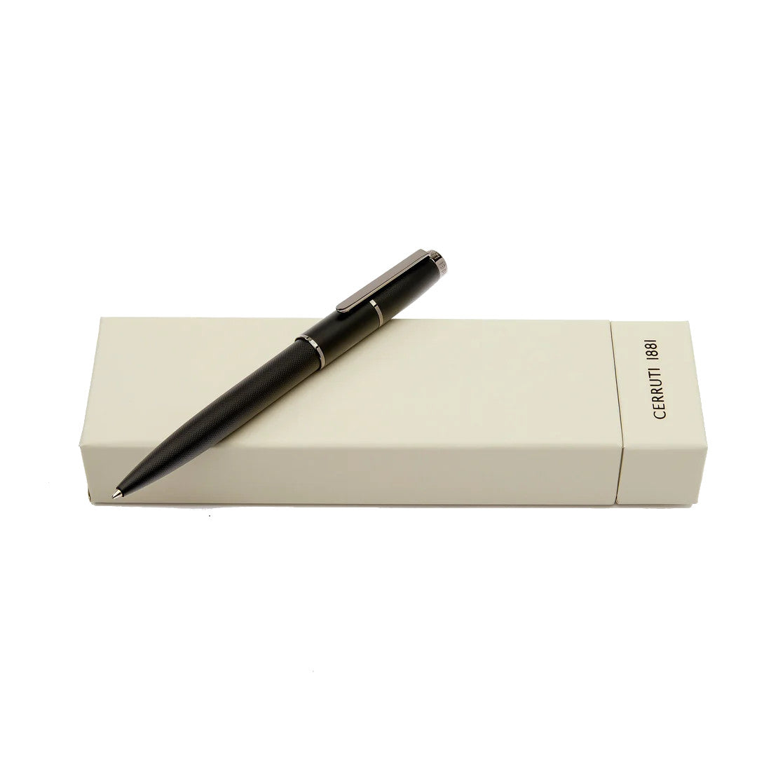 CERRUTI Stylo bille Brique Noir