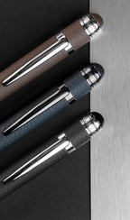 CERRUTI Stylo bille Milton bleu foncé