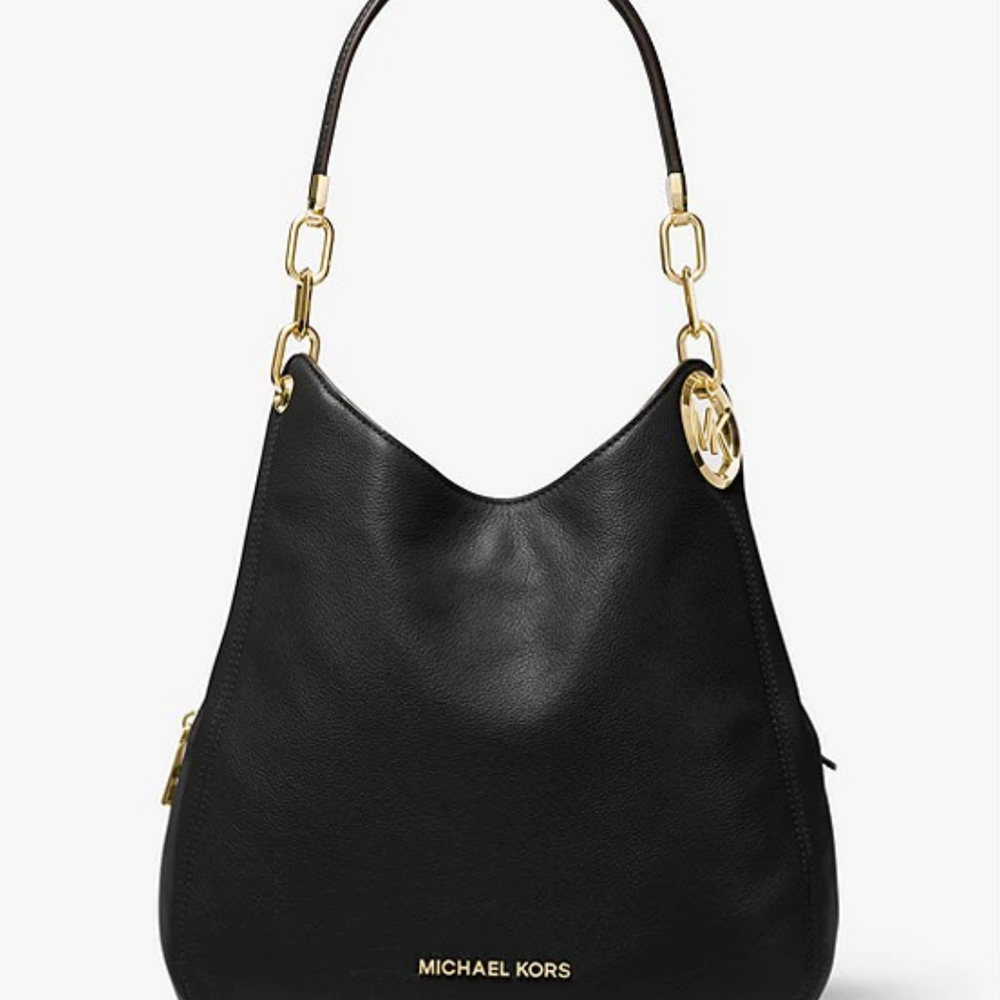 
                      
                        MICHAEL KORS Grand sac porté épaule Lillie en cuir grainé Camel
                      
                    