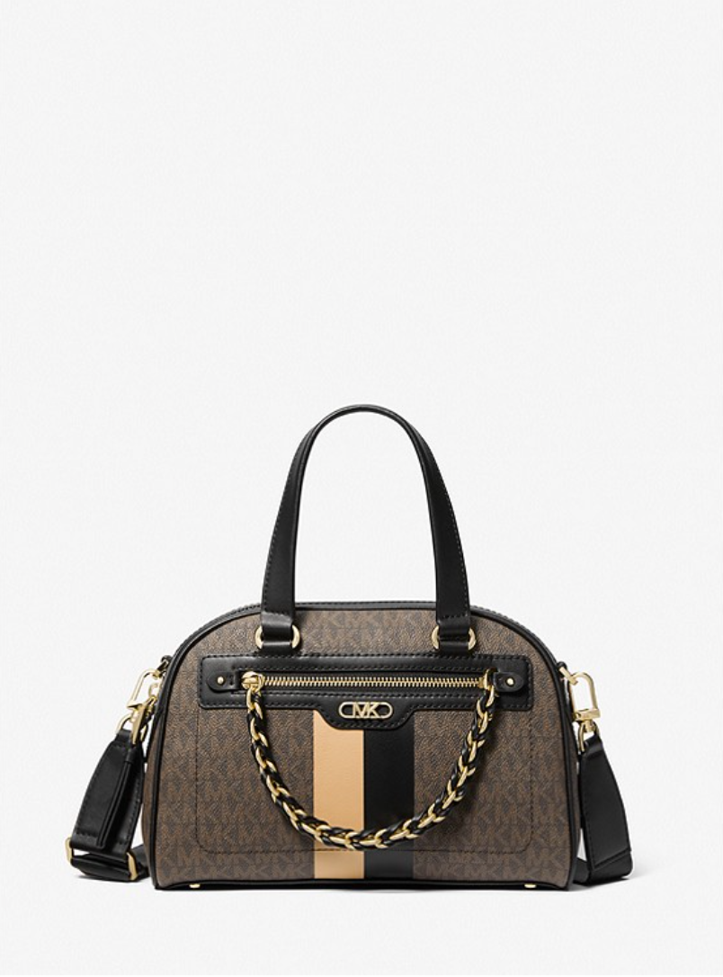 MICHAEL KORS Petit sac Williamsburg en cuir grainé luggage