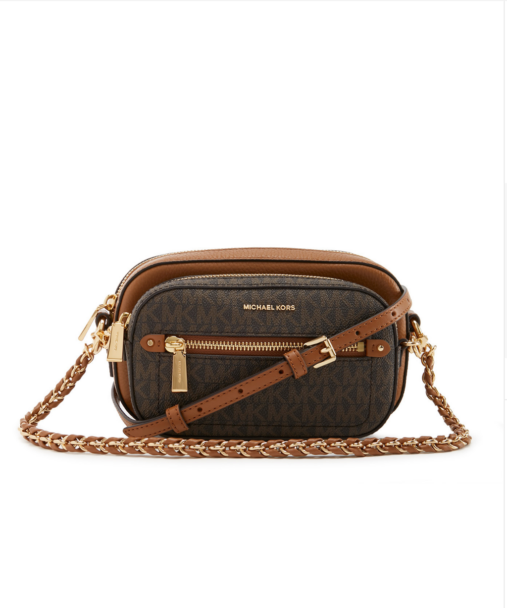 MICHAEL KORS Sac bandoulière jet set brown/black