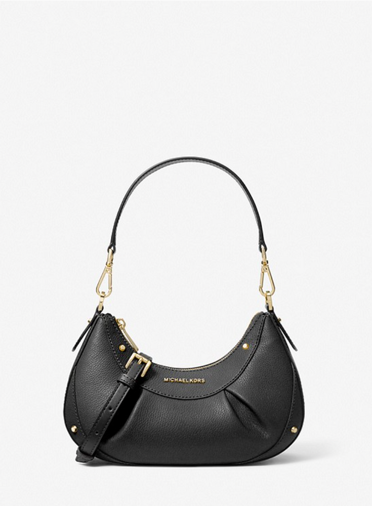 
                      
                        MICHAEL KORS Petit sac porté épaule Enzo en cuir grainé vert amazone
                      
                    