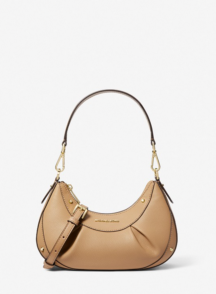 
                      
                        MICHAEL KORS Petit sac porté épaule Enzo en cuir grainé vert amazone
                      
                    