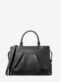 MICHAEL KORS Sac Enzo de taille moyenne en cuir Bleu marine