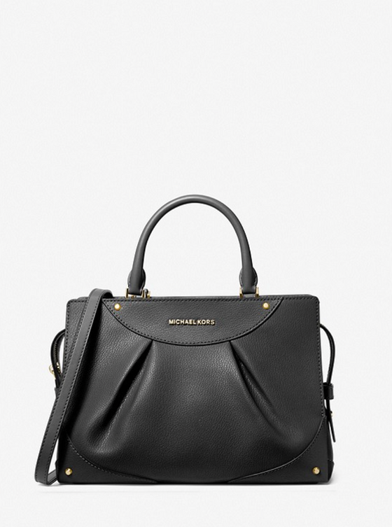 MICHAEL KORS Sac Enzo de taille moyenne en cuir Camel