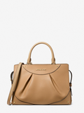 MICHAEL KORS Sac Enzo de taille moyenne en cuir Bleu marine