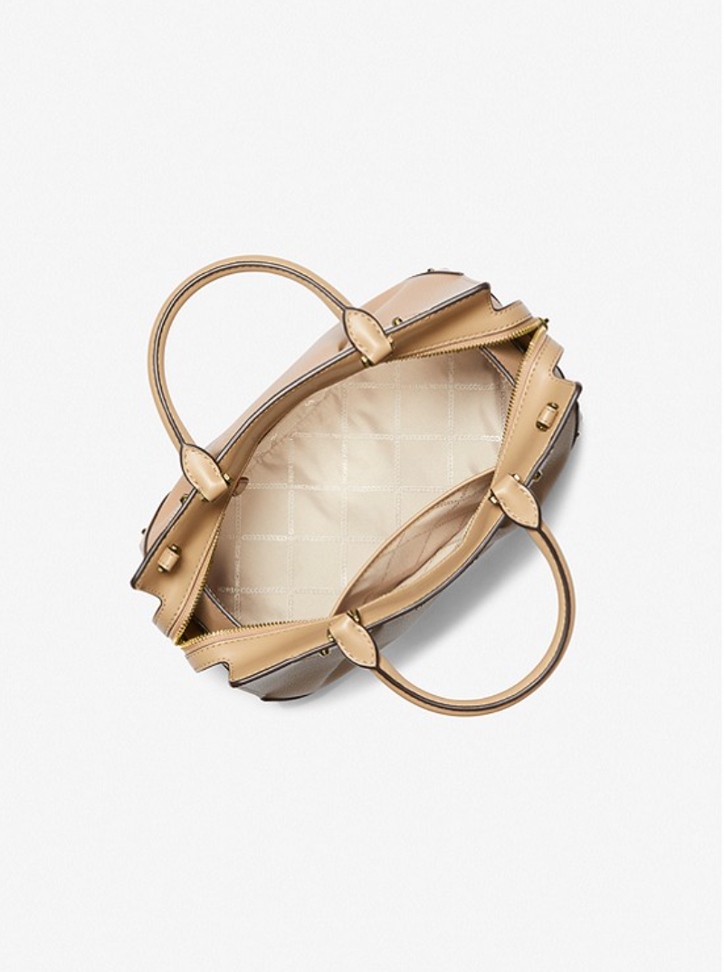 MICHAEL KORS Sac Enzo de taille moyenne en cuir Camel