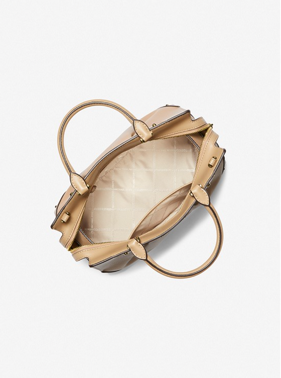 MICHAEL KORS Sac Enzo de taille moyenne en cuir Camel