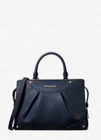 MICHAEL KORS Sac Enzo de taille moyenne en cuir Noir