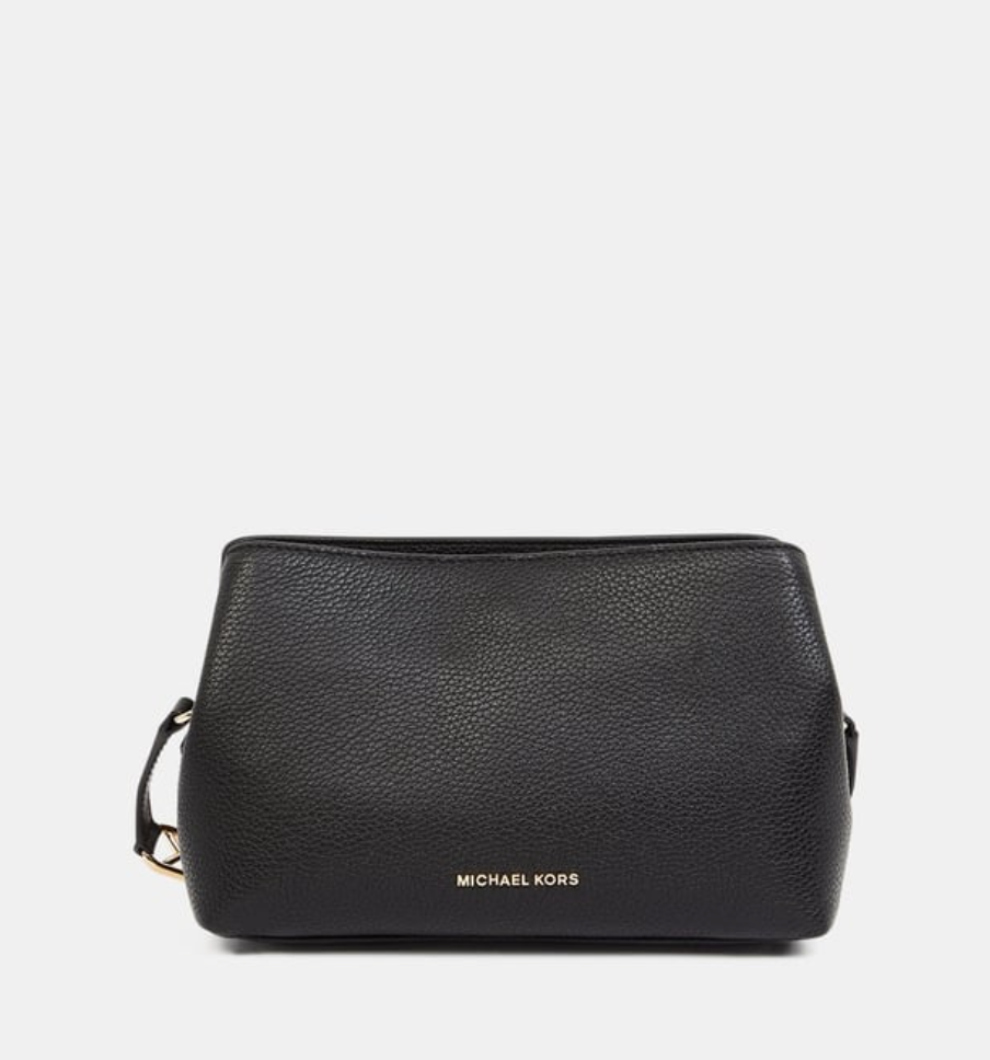 MICHAEL KORS Sac besace Kensington cuir grainé Brown/acorn