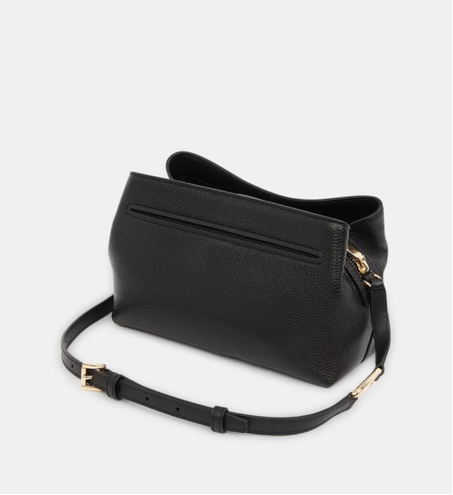 MICHAEL KORS Sac besace Kensington cuir grainé Noir