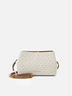 MICHAEL KORS Sac besace Kensington cuir grainé Noir