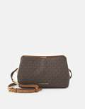 MICHAEL KORS Sac besace Kensington cuir grainé Noir
