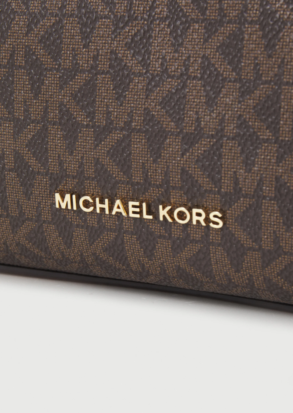 MICHAEL KORS Sac besace Kensington cuir grainé Brown/acorn