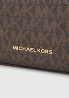 MICHAEL KORS Sac besace Kensington cuir grainé Brown/acorn