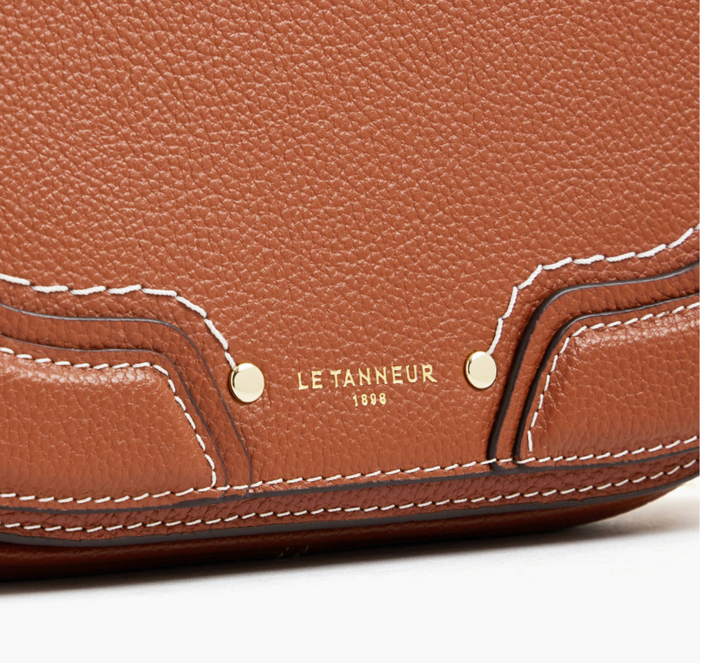 LE TANNEUR SAC BANDOULIÈRE MOYEN MODÈLE ELLA EN CUIR GRAINÉ