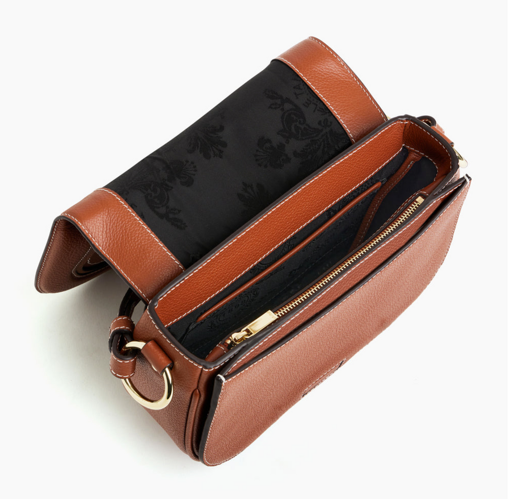 LE TANNEUR SAC BANDOULIÈRE MOYEN MODÈLE ELLA EN CUIR GRAINÉ