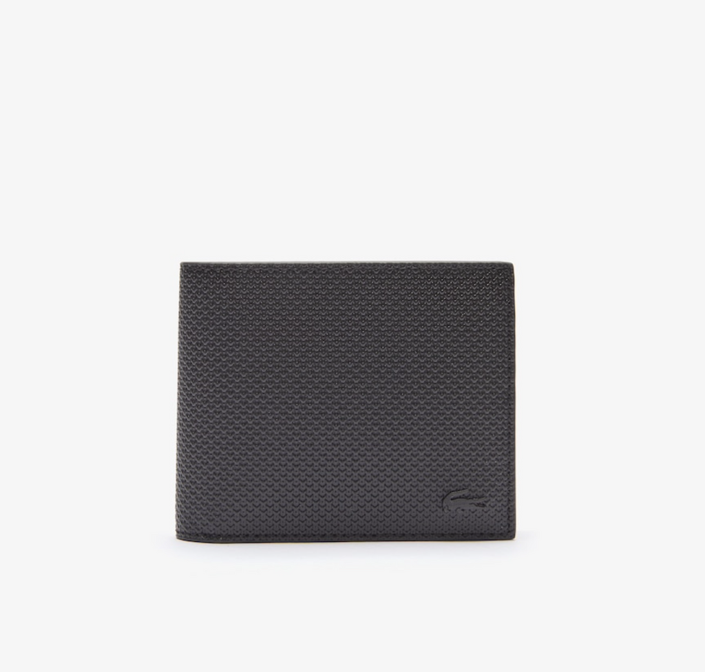 LACOSTE Portefeuille Chantaco en cuir piqué 8 cartes