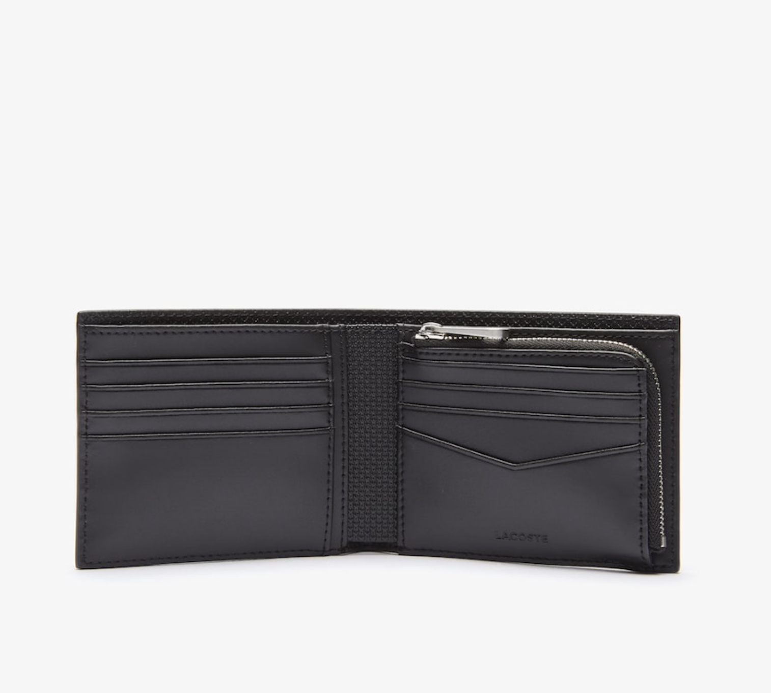 LACOSTE Portefeuille Chantaco en cuir piqué 8 cartes