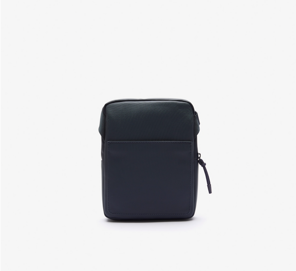 LACOSTE Petite sacoche plate LCST croisée en toile enduite