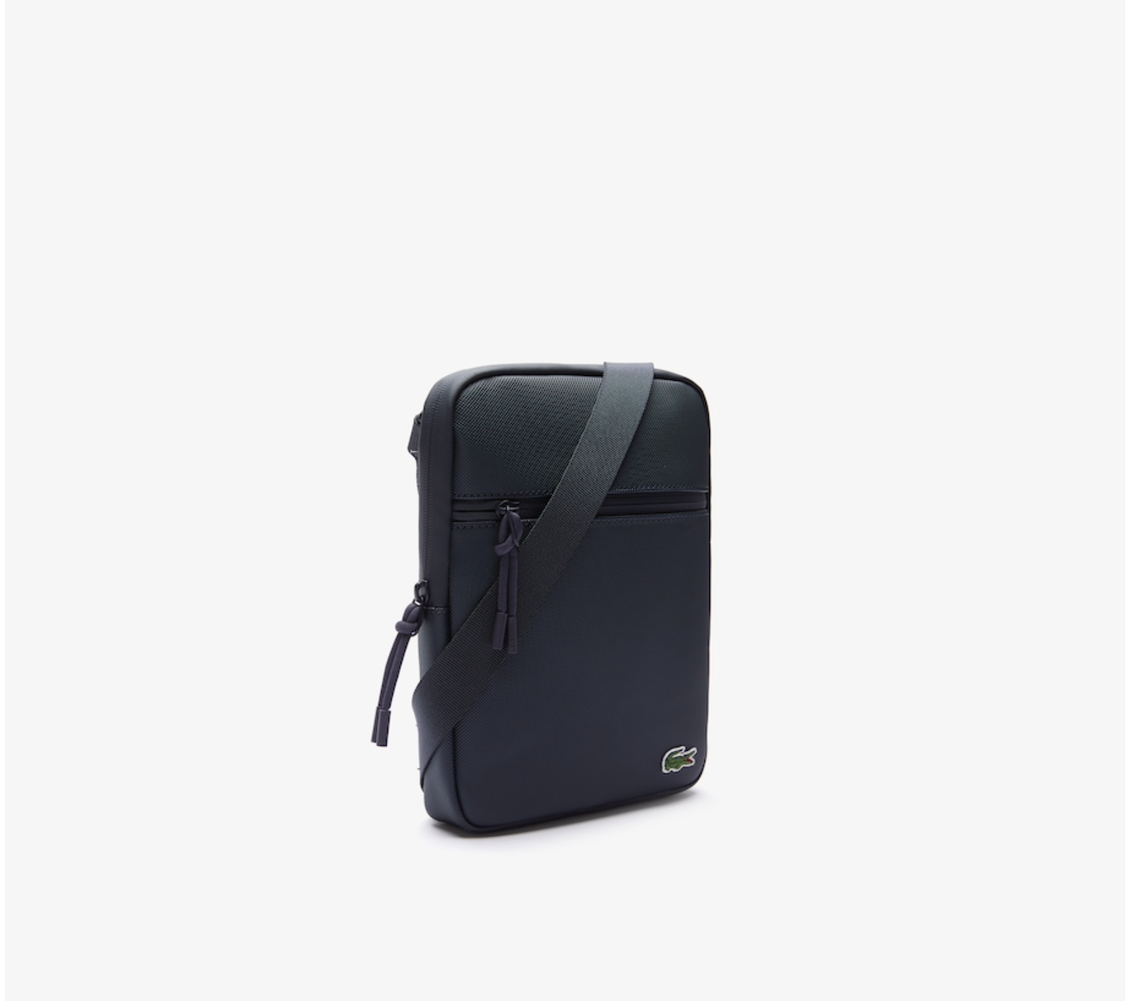 LACOSTE Petite sacoche plate LCST croisée en toile enduite