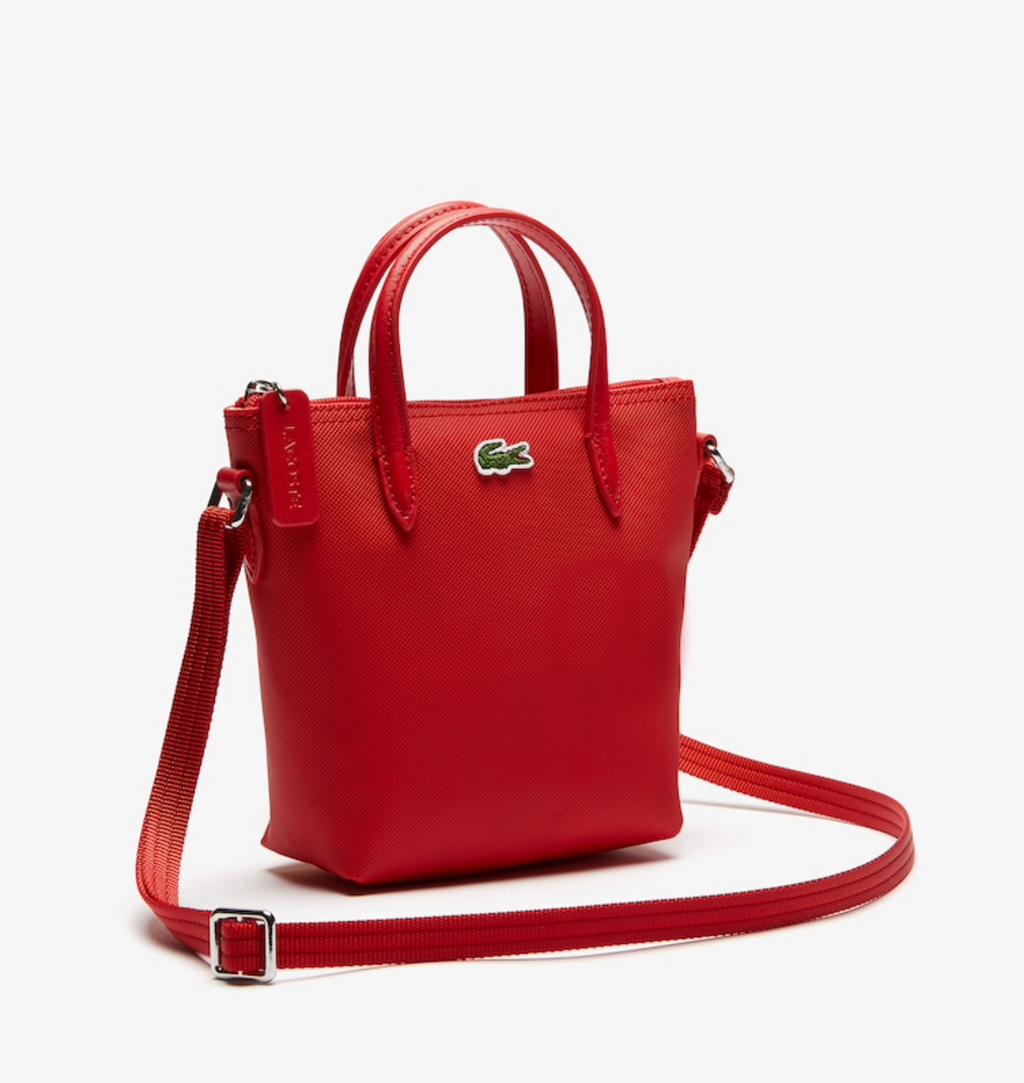 LACOSTE Mini sac cabas zippé L.12.12 Concept petit piqué uni