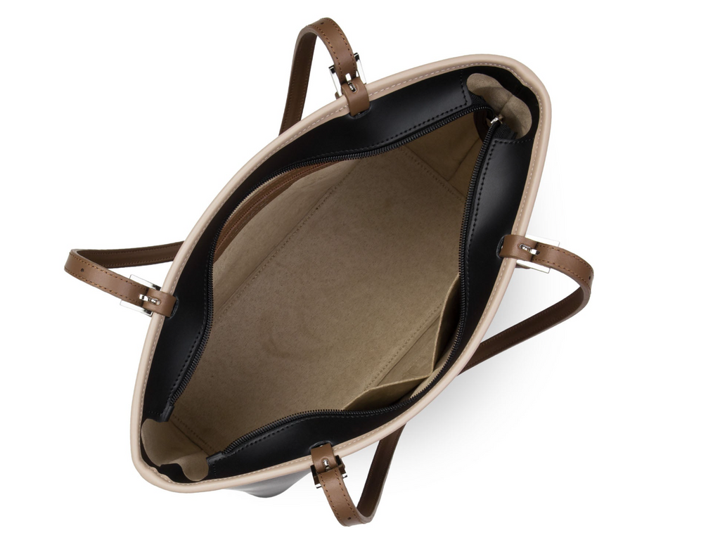 LANCASTER sac cabas épaule smooth