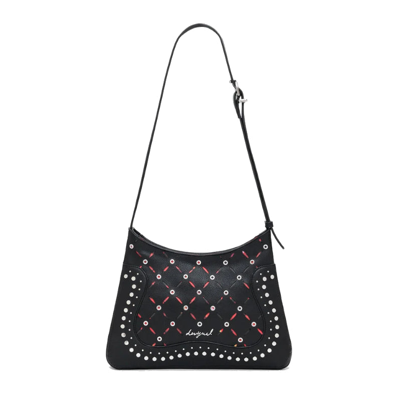 DESIGUAL Petit sac à bandoulière effet cuir perforé Yankee Manaos