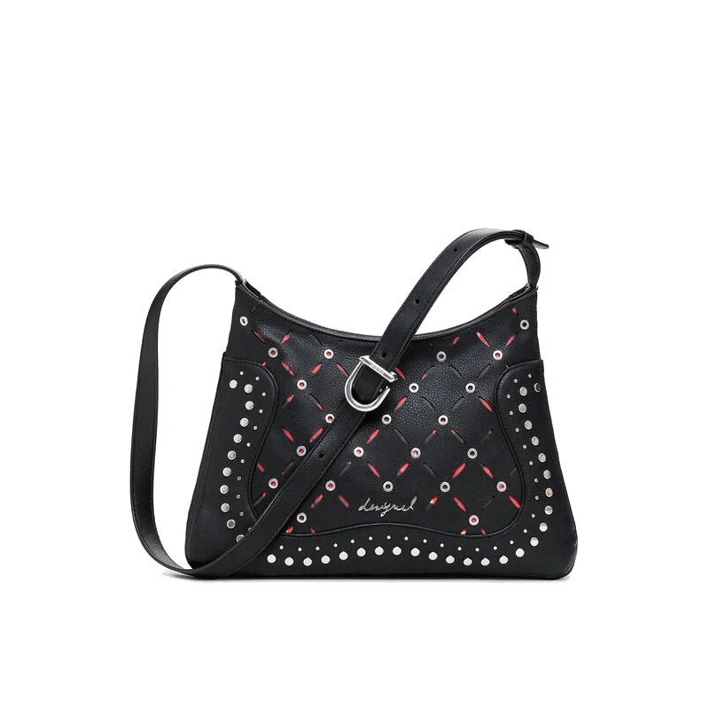DESIGUAL Petit sac à bandoulière effet cuir perforé Yankee Manaos