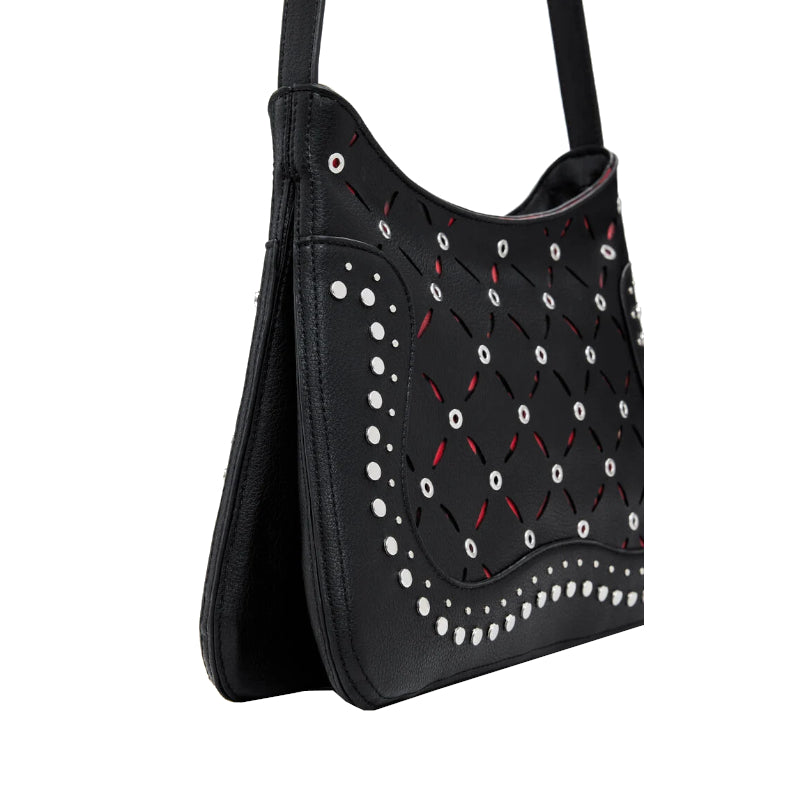 DESIGUAL Petit sac à bandoulière effet cuir perforé Yankee Manaos