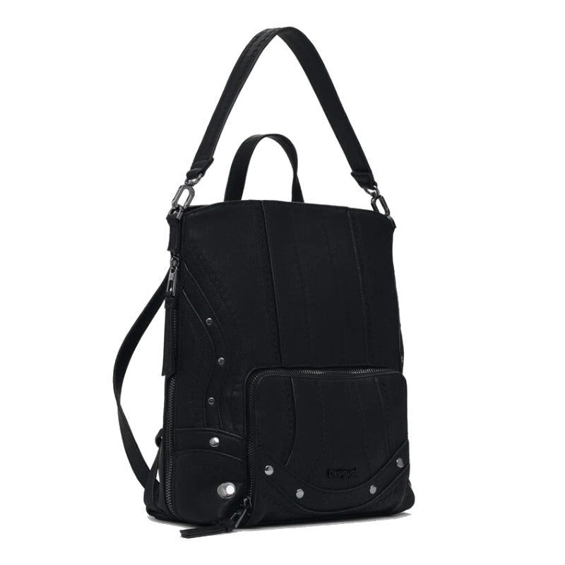DESIGUAL Petit sac à dos effet cuir patchwork