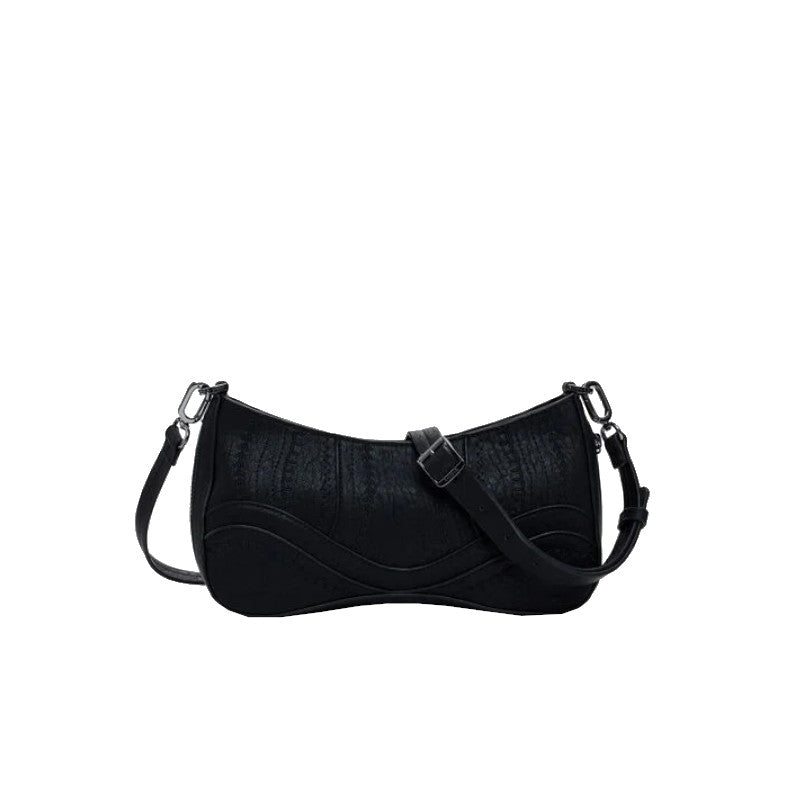DESIGUAL Petit sac à main effet cuir brodé
