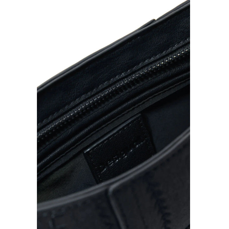 DESIGUAL Petit sac à main effet cuir brodé