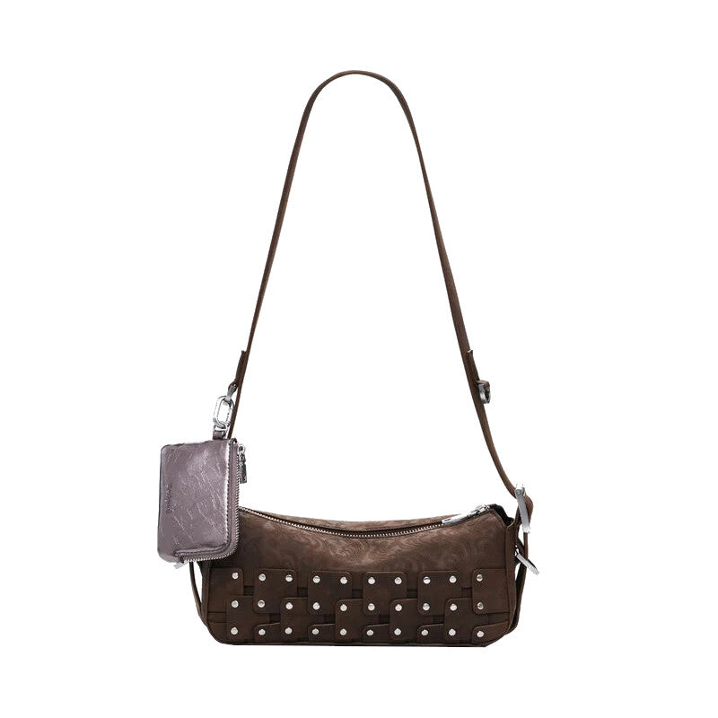 DESIGUAL Petit sac baguette patch clouté
