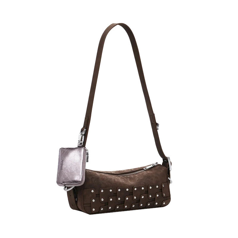 DESIGUAL Petit sac baguette patch clouté