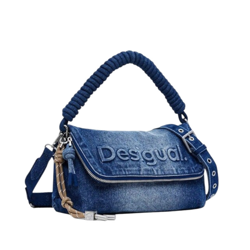 DESIGUAL Sac à bandoulière Half Logo Denim Venecia 3.0