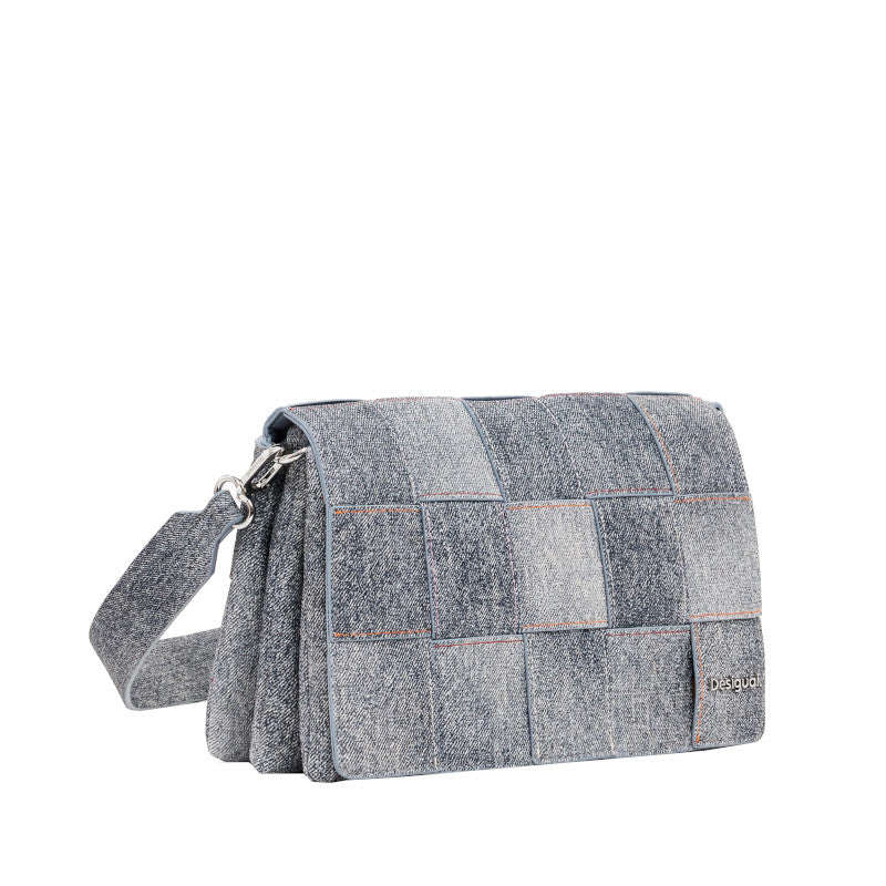 DESIGUAL Sac à bandoulière Yoko Pu Denim Dortmund Flap